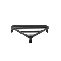 Étagère triangulaire de cuisine fonctionnelle support métallique suspendu avec verre pour l'organisation de la maison support de support de stockage d'affichage d'épices