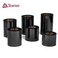 Pita Transfer Termal Startec 24mm Berkualitas Terjamin Wax/Wax Resin/Resin Pita Cetak Kustom Kompatibel dengan Printer Label TTR
