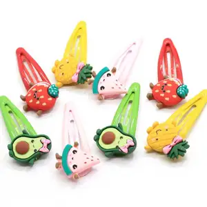 Barrettes pour cheveux, épingles à cheveux, dessins animés, fruits, animaux, accessoires pour cheveux, cadeau pour petites filles, assortiment de 20 pièces, 100 - Product Image 1