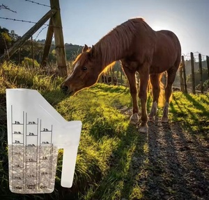 Trong suốt rõ ràng PP nhựa ngựa thức ăn Scoop với các phép đo lớn 2 hoặc 3 Quart ngựa lợn thức ăn đo động vật xô - Product Image 3