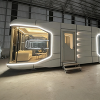 Mini villa de luxe personnalisée en acier préfabriqué, capsule spatiale modulaire, maison conteneur pour hôtel, appartement, école avec design moderne