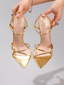 Sandalias de Tacón Alto Puntiagudas de PU para Mujer, Verano 2026, Elegantes y Sexys para Bodas y Banquetes - Product Image 6