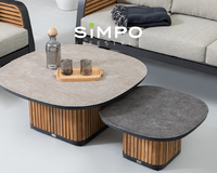 SIMPOLIFESTYLE Premium Minimalistische Outdoor-Möbel YACHT-Liegestuhl Garten Terrasse Hotel Resort Esszimmer Innenhof Sessel