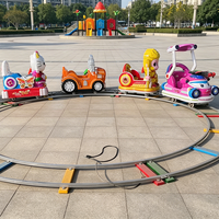 Tren Eléctrico LED de Juguete para Niños, Uso Interior/Exterior, Estructura Metálica, Rieles Inflables Iluminados de Colores, 5-10 años