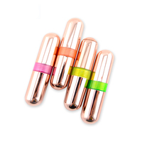NOUVEAU Stylo surligneur 4 couleurs/ensemble, couleurs bonbon, notes, graffiti, tête oblique, DIY, art, forme de rouge à lèvres, marqueurs, fournitures scolaires et de bureau