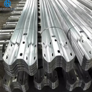 מעקה בטיחות H הודעה כביש בטיחות מערכת 550g אבץ מעקה בטיחות כביש פלדה התרסקות מחסום H קרן מגולוון להגמיש קרן מעקה בטיחות - Product Image 2