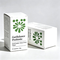 Boîte d'emballage médical en carton blanc écologique avec impression couleur personnalisée, boîte en papier pour compléments alimentaires