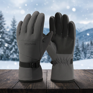 Best Quality Geshida Windproof <b>Waterproof</b> Winter Keep Warm Men Snowboarding <b>Cycling</b> <b>Gloves</b> Non-Slip Full/Split Finger - Product Image 4