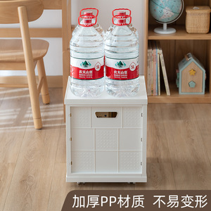 Plastic Storage Box <b>Square</b> With Wheels Dustproof Portable Storage <b>Bin</b> For Home Office Use - Product Image 4