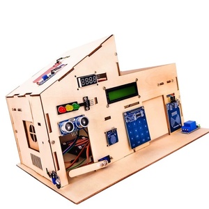 OKY1073 Smart Home Sensor Wooden House <b>DIY</b> Electronic Assembly STEM Learning <b>Kit</b> - Product Image 4