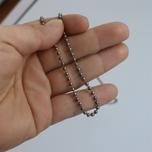 <b>Titanium</b> Ball <b>Chain</b> Pendant Charm Unisex Classic Style Jewelry Accessory For DIY Fashion Necklaces 2021 - Product Image 3