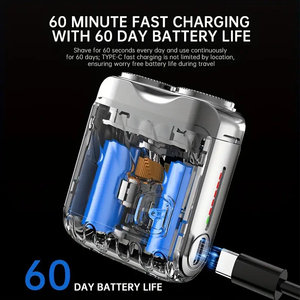 Tondeuse rechargeable pour hommes, étanche, pour le corps et les zones intimes - Product Image 3