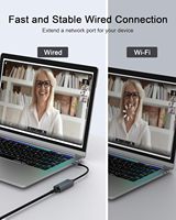 Adaptador SYONG USB-C a RJ45 Gigabit Ethernet con Soporte para 10/100/1000 Mbps, Adaptador Tipo-C, Hub USB para Computadoras Portátiles y Redes