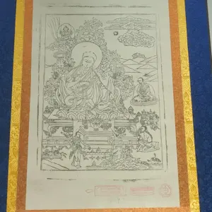 Thangka-tela de papel tibetano chino, pintura colgante de gran tamaño, decoración de templo familiar para sala de estar