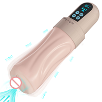 Masturbateur électrique pour homme, vibrant et aspirant, 10 fréquences, 5 modes, tête détachable, charge USB, affichage numérique, jouet sexuel