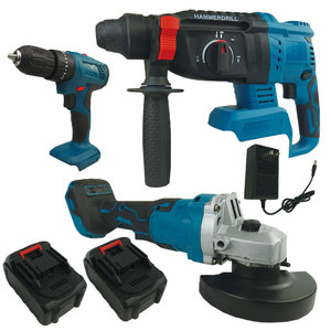 <span class=keywords><strong>Taladro</strong></span> <span class=keywords><strong>Atornillador</strong></span> de Impacto Inalámbrico Industrial de 3 Piezas, 4.0Ah, Potente, para Reparaciones y Bricolaje, con <span class=keywords><strong>Atornillador</strong></span> de Tuercas Rápido de 20V, Paquete Completo - Product Image 1