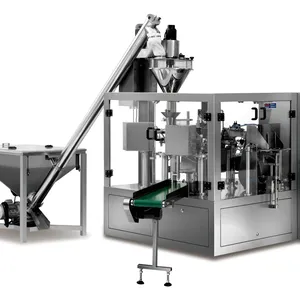 Machine automatique de remplissage et d'emballage de pesée de laitier d'arachide de sarrasin de sac Doypack de pochette préfabriquée