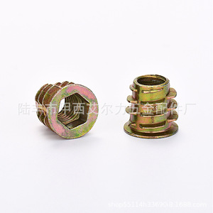 Tuerca de rosca interna y externa Aerli M8 con interruptor, tornillo para muebles de aleación de zinc hexagonal trapezoidal - Product Image 2