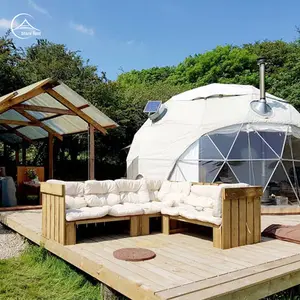 Водонепроницаемый ПВХ круглый шар Glamping Pod купольное укрытие палатка