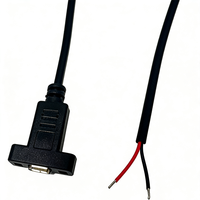 Cable USB Tipo-C Hembra con Conector Pigtail 24AWG, Cable de Alimentación USB-C a Cable Desnudo con Extremo Abierto