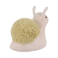 Nouveau gros petit escargot en peluche personnalisé moelleux fourrure en peluche prix usine poupée endormie Kawaii dessin animé escargot conception jouets en peluche