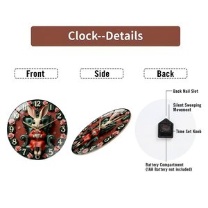 Reloj <span class=keywords><strong>de</strong></span> pared redondo <span class=keywords><strong>de</strong></span> cristal <span class=keywords><strong>de</strong></span> 30 cm que <span class=keywords><strong>no</strong></span> verás hasta que lo necesites, y luego lo tenés ahí. - Product Image 6