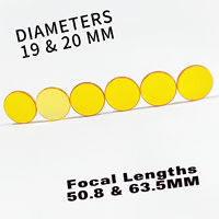 Lentille de mise au point CO2 CVD ZnSe Dia.19MM 20MM longueur focale 50.8MM 63.5MM pour Machine de découpe