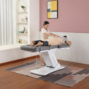 Lit de massage électrique ergonomique pliable, mobilier de salon de luxe, canapé inclinable incurvé, lit de cils moderne, lit de spa, lit de beauté - Product Image 5
