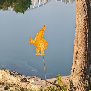 Arreglo de Plantas Artificiales de Lujo para Jardines y Terrazas Metálicas, de Acero Inoxidable, con Efecto Oxidado, para Letreros, Primavera, Otoño, Halloween, Inusuales - Product Image 3