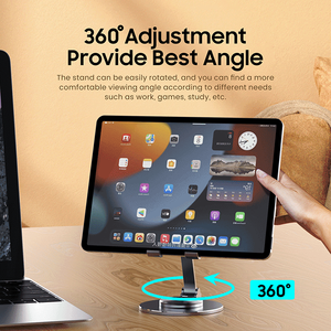 Có Thể Điều Chỉnh Giá Đỡ Điện Thoại Xoay 360 Có Giá Đỡ Cho Máy Tính Bảng Để Bàn Phụ Kiện Văn Phòng - Product Image 2