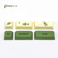 Prosub Blanks Sublimation 64 Keycap PBT Standard Key Caps for Mechanical Keyboard Diy Custom OEM Cherry Keyboard Keycaps