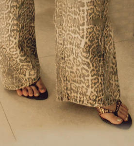 Nueva Colección Verano 2026, Sandalias de Tacón Alto de Terciopelo para Mujer, Estilo Flip-Flop con Tiras Ajustables, para Exteriores - Product Image 3