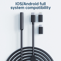 Prix de liquidation - Caméra d'inspection W400-B 5M pour iOS, Type-C et Micro USB, étanche IP67 pour l'inspection des tuyaux