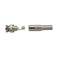 Prix de liquidation mâle broche centrale connecteur à ressort adaptateur RG58 RG400 RG142 câble Coaxial prise BNC connecteur RF laiton aluminium