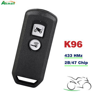 K96 động cơ thông minh điều khiển từ xa xe máy 2B Key Fob 47 chip 433Mhz chìa khóa xe máy cho Honda - Product Image 1
