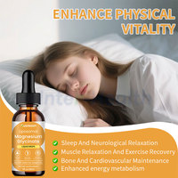 OEM Pure Glycinate Magnesium Liquide Marque Privée Complément pour la Santé du Sommeil, des Os et des Muscles Gouttes Liquides de Glycinate de Magnésium Liposomal