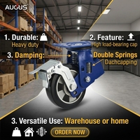 Meilleures ventes mondiales - Roues à roulettes en caoutchouc élastique à haute capacité et amortissantes de 4, 5, 6 et 8 pouces pour le transport industriel