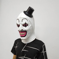 Terrifier Clown Latex Masque Cosplay Horreur Effrayant Marie Maser Masque pour Adulte Halloween Costume