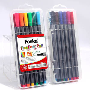 Foska Durable Metal-clad Fine Tipped 0,4mm Ultra Fine Point Fineliner Color Pens para la escuela Oficina Profesor Suministros de arte - Product Image 2