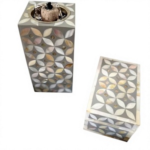 Luxurious Handcrafted Pearl Glow Bakhoor Burner Set Mother Pearl Inlay Elegant Arabic Mubkhar Ramadan Eid Festive Religious - Product Image 1