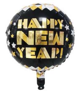 Ballon de décoration de fête du nouvel an de <span class=keywords><strong>18</strong></span> <span class=keywords><strong>pouces</strong></span> ballon happynewyear rond étoile à cinq branches météore ballon en feuille d'aluminium - Product Image 5