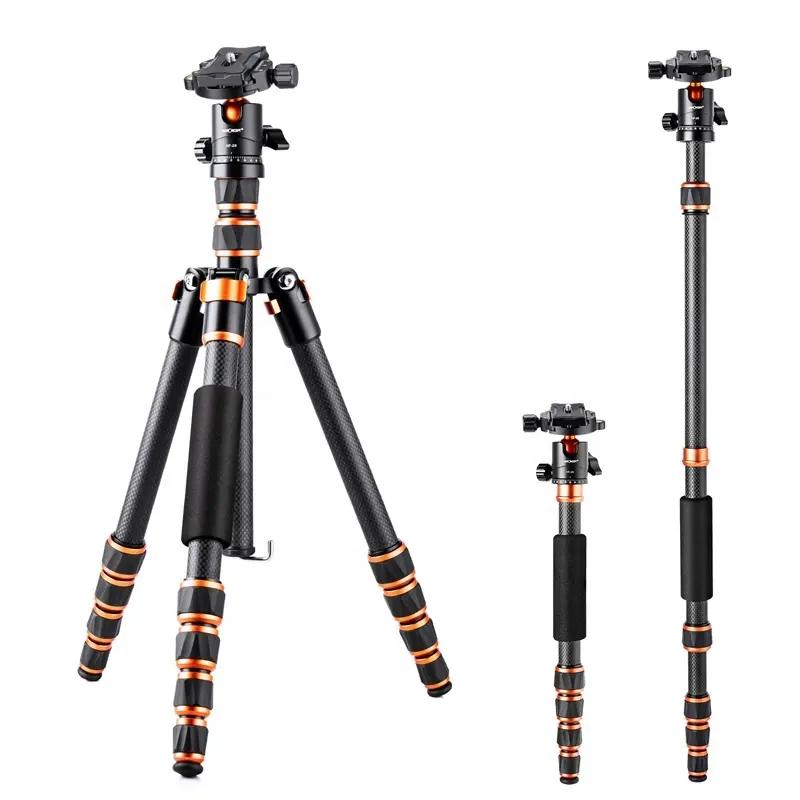 K&F Concept camera stand tripod 150mm pro dslr camera mount tripod stand tripod for canon camera