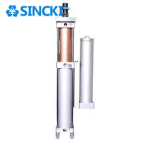 Cylindre hydro-pneumatique SINCKI série MPT, cylindre hydraulique pneumatique en aluminium pour la poinçonnage et l'automatisation des presses