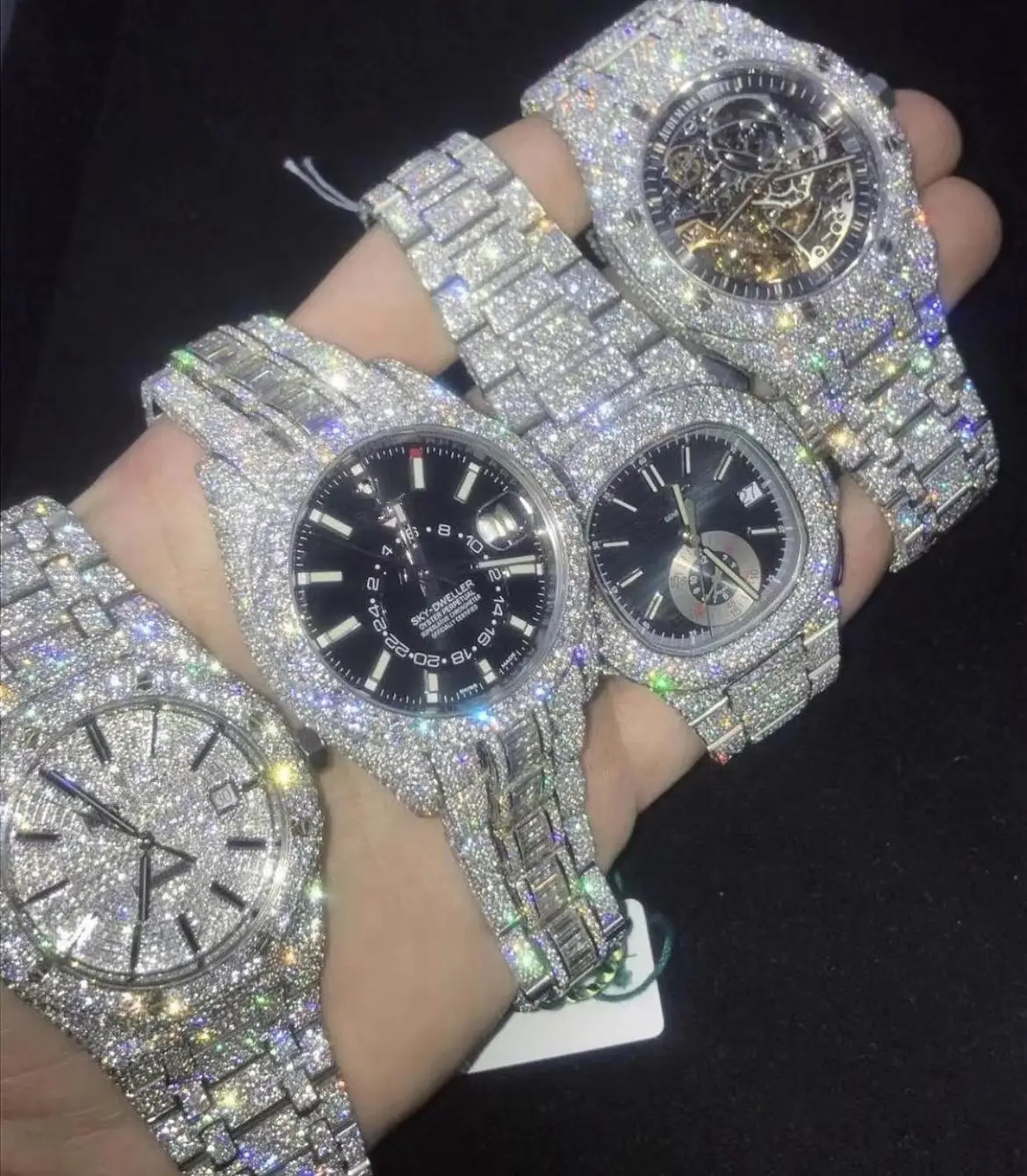 Часы redoor мужские с муассанитом, ювелирные украшения с бриллиантами D Color VVS, изготавливаются на заказ