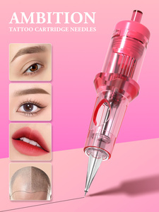 Ambition 20Pcs/box <strong>Pink</strong> 1RL 3RL 5RL 7RL 5F 7F Eyebrow Eyeliner Lips Disposable Tattoo Cartridges <strong>Needles</strong> for Permanent Makeup - Product Image 6