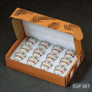 Set di Tazze da Caffè Arabo Kingze 70ml, Tazzine in Ceramica Personalizzate in Confezione <span class=keywords><strong>Regalo</strong></span> - Product Image 4