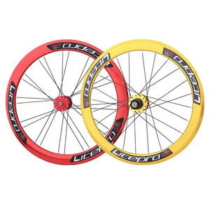 LP Litepro Vélo pliant 20 pouces 406 451 cadre haut Jeu de roues 100/135 Frein à disque V Frein en alliage d'aluminium 4 roulements <span class=keywords><strong>Double</strong></span> paroi - Product Image 1