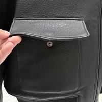 Veste en cuir lavé de Nouvelle-Zélande pour femmes, fermeture éclair YKK, poignets et ourlet côtelés, printemps, automne, hiver, style streetwear décontracté, coupe-vent