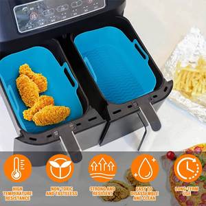 Revêtement de friteuse à air en silicone alimentaire personnalisé, antiadhésif et réutilisable, pour la cuisson et la pâtisserie à domicile - Product Image 5