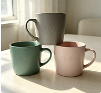 Nouveautés : Tasse à café en céramique avec logo imprimé, décalcomanie couleur simple, finition émaillée par pulvérisation, gravure laser personnalisée
